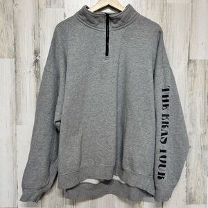 Taylor Swift The Eras Tour Gray Quarter Zip Sweatshirt Size XXL
